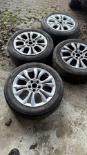 x4 fiat 500X 17inch alloy wheels , Set Of 4 With Tyres scratched 215 55 17