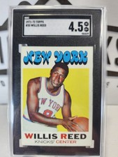 Willis Reed 1971 Topps Basketball #30 - New York Knicks – HOF - SGC 4.5