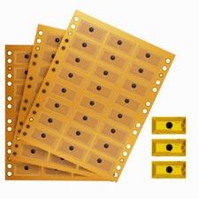 20pcs NFC Tags Flexible NTAG215 Stickers 20 pcs, Yellow - Rectangular