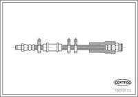 Corteco Bremsschlauch Fahrzeugseite, Vorderachse U.A. FüR CitroËN, Fiat, Peugeot