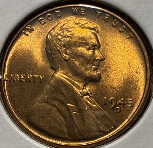 1945 D Lincoln Wheat Cent/Penny BU GEM T179