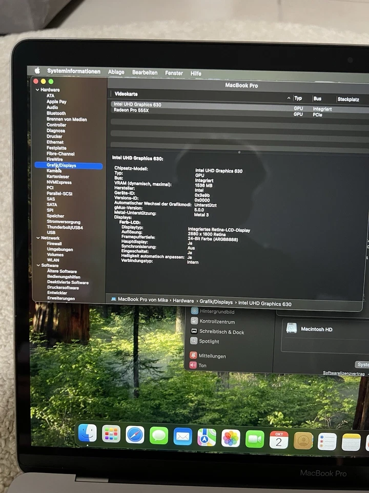 Apple MacBook Pro 15" 2018 · i7 · 16GB · 512GB, Foto 3 von 5