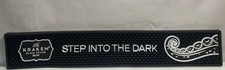 New The Kraken Step into The Dark Black Spiced Rum Bar Pour Spill Mat New Logo