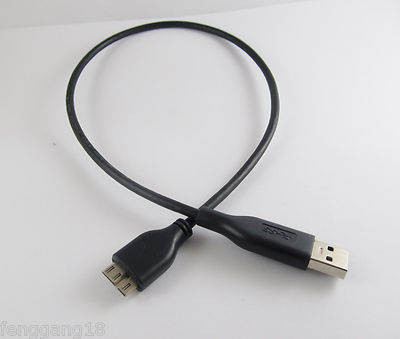 1pcs USB 3.0 Male Type A to Micro USB B Data Cable 5.0 Gbps High Speed Black