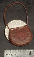 Dollhouse Mini Cowgirl Texas Leather Purse 1:12 Custom by Prestige Leather #9217
