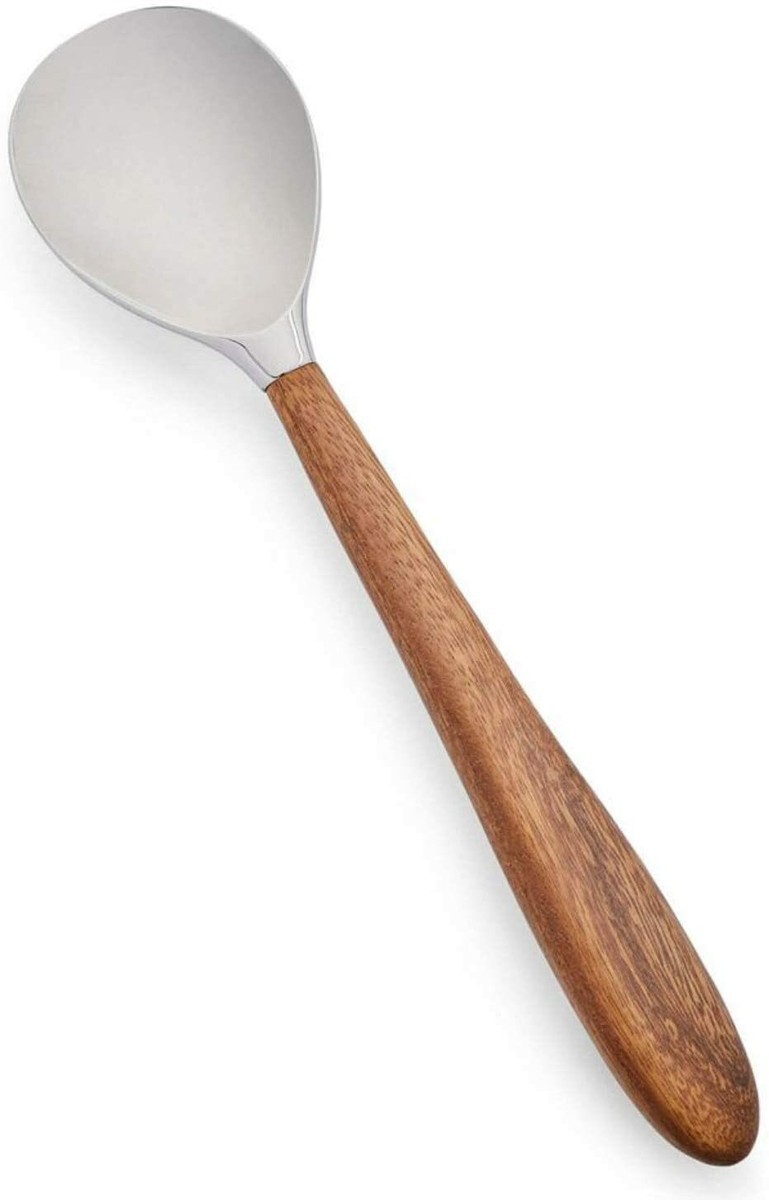 Nambe Curvo Spoon Rest - Appoggia Cucchiaio In Acciaio Inox, Design Curvo, Dimensioni 17x10,8x4,3 Cm, Lavabile In Lavastoviglie - 5