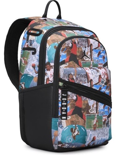 NEW RETRO MICHAEL JORDAN 1 FLIGHT BACKPACK RUCKSACK SPORT BAG JUMPMAN LRG ltd ed - 第 1/19 張圖片