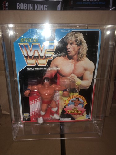 WWF Hasbro Texas Tornado Action Figure & acryl...