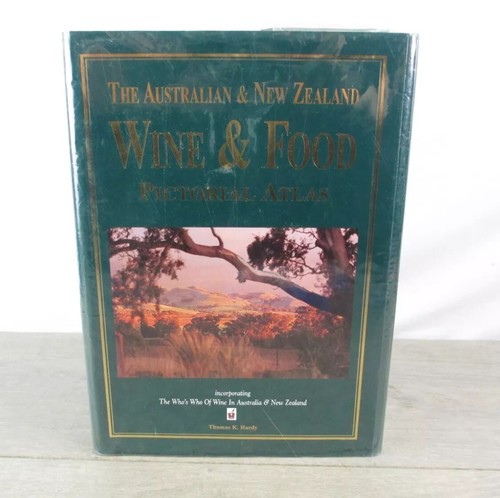 THE AUSTRALIAN & NEW ZEALAND WINE & FOOD PICTORIAL ATLAS By Thomas K. Hardy *VG*