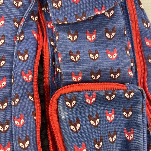 Kavu Rope Sling Crossbody Bag Sling Rucksack Festival Gear Fox Print Limited Ed. - Bild 5 von 8