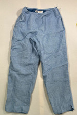 Talbots Irish Linen Blue White checkered pant size 14