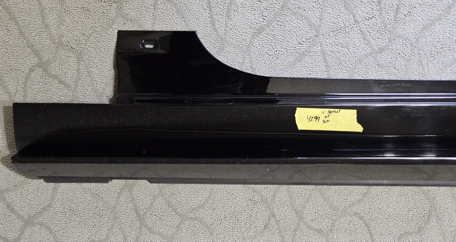 2011-2014 BENTLEY CONTINENTAL   LH DRIVER'S SIDE SKIRT ROCKER MOLDING BLACK