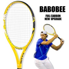 US Local Stock, Hot Selling Full Carbon Fiber Tennis Racket 60Lbs Pre-Strung