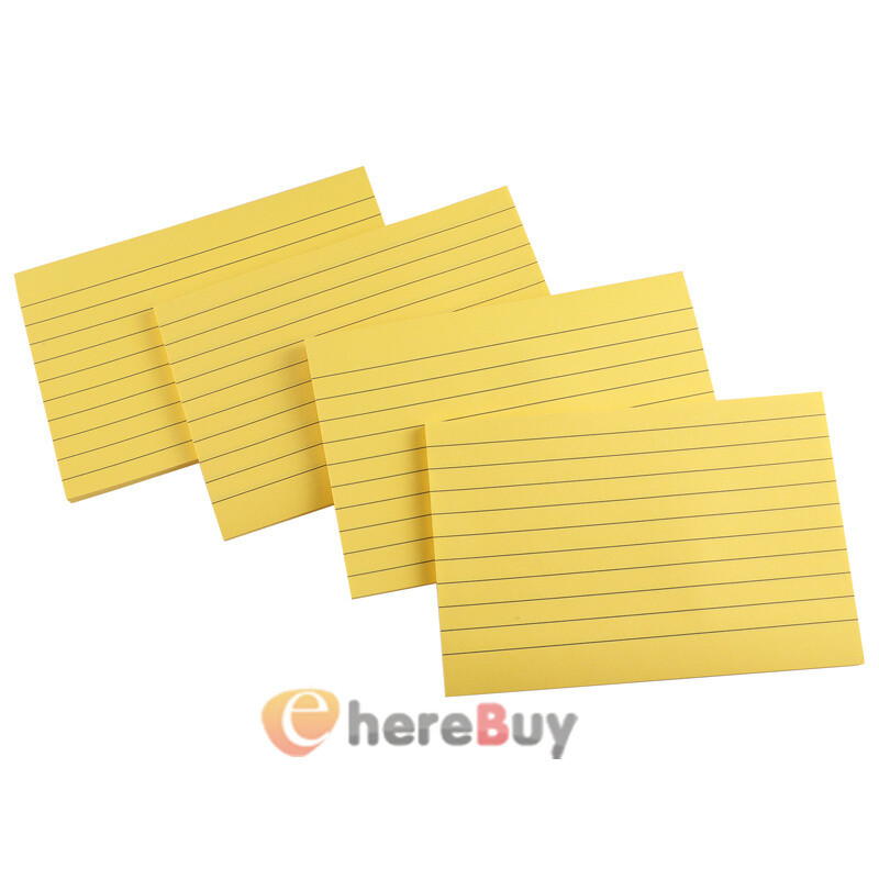 4 Pcs 4x6 Inch 200-Sheet A6 Sticky Notes Self-Stick Memo Pads-image