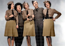 The Andrews Sisters LaVerne Maxene Patty, Abbott & Costello RARE COLOR Photo 306