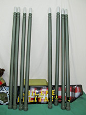 32 FEET Antenna Tower Mast Poles 4' RIBBED ALUMINUM LOT of 8 FOUR FOOT SECTIONS