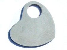 Stainless Steel Smooth Polished Engravable Heart Pendant