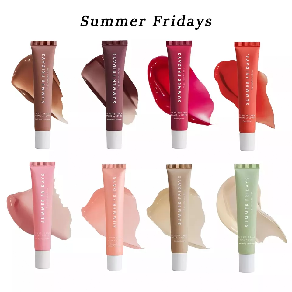Summer Fridays Lip Butter Balm Lip (1/2/8PCS) For Hydration & Shine 0.5oz/15g