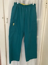 Wonderwink Green Scrub Pants - Size Large Petite - VGC - Lots of pockets- Cargo