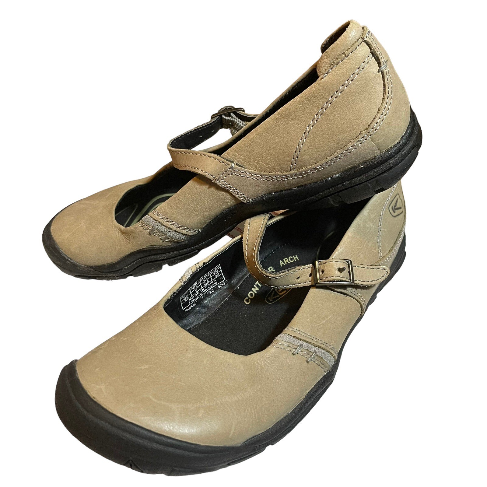 Scarpe Keen Delency Mary Jane MJ donna taglia 5 beige marrone ballerine escursionismo