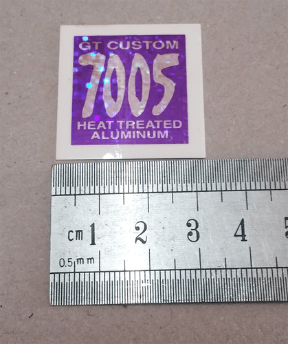 Vintage Old School GT BMX Stickers Crystal Shine NOS Purple - Picture 5 of 5