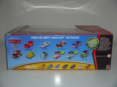 Disney Pixar Cars 2 Tokyo Spy Mix Up 10 Car Pack inc. Wasabi Mater