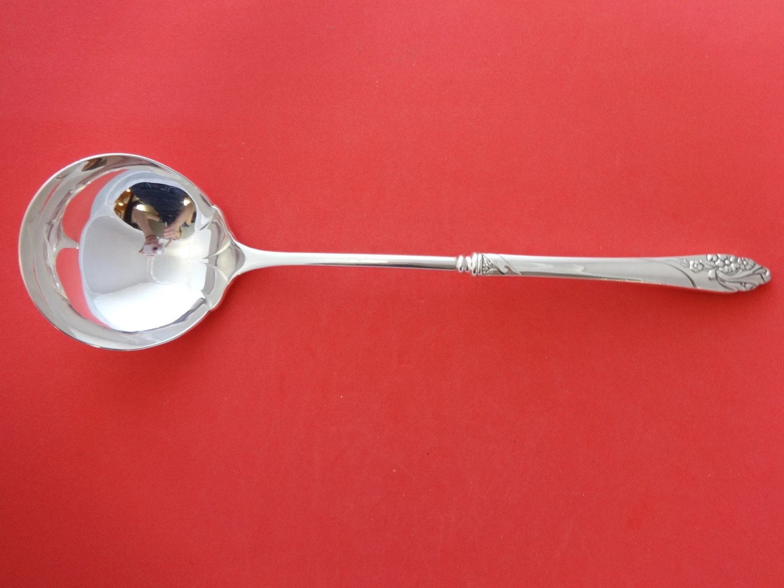 Evening Star by Community Plate Silverplate Soup Ladle Hollow Handle 12"