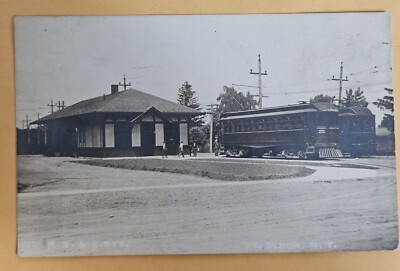 Real Photo Post Card 1910 Rochester Syracuse Eastern RS&E TROLLEY New York RPPC
