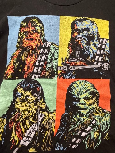Star Wars Chewbacca camicia uomo grande alta manica corta girocollo Fifthsun nero - Foto 4 di 10