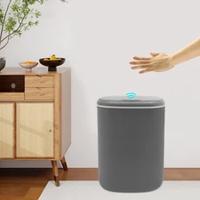 4.75Gal Auto SensinorTrash Can Touchless Garbage Can Bathroom Bedroom Kitchen US