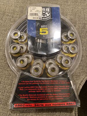 ABEC 5 Inline/HockeyRoller Blade Bearings 16 Pack Brand New Sealed