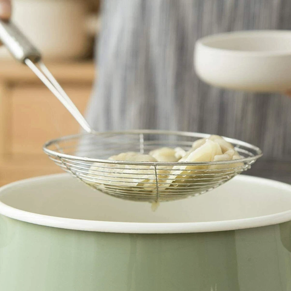 Skimmer, Oil Strainer, Stainless Steel, Ladle, Wire Skimmer Spoon, Spider Mesh - Image 3 of 4