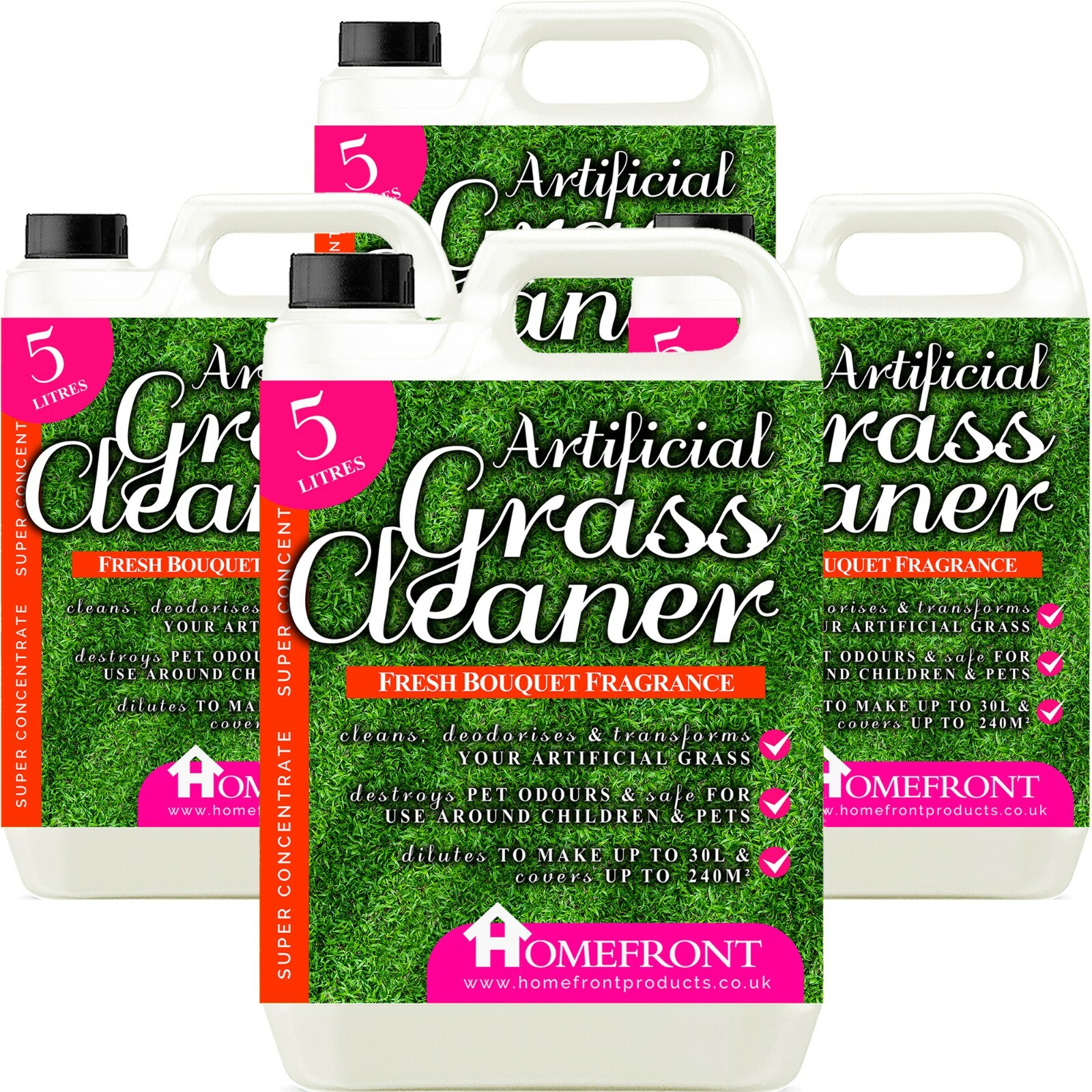 Homefront Artificial Grass Disinfectant Cleaner Astro Turf Floral Deodoriser 20L