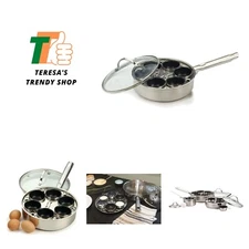 Endurance 6-Egg Poacher Set - Non-Stick & Dishwasher Safe with Glass Lid