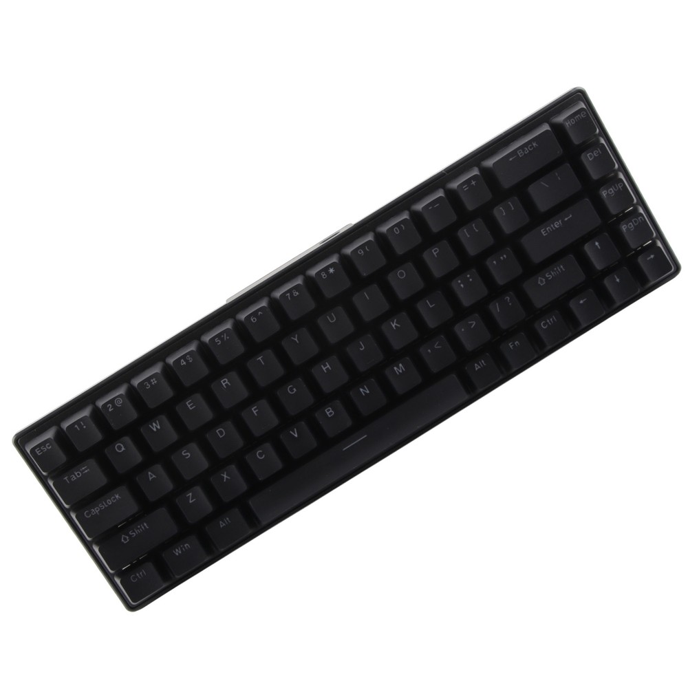 Compact 68-Key Black Mechanical RGB Keyboard with Custom Key Set