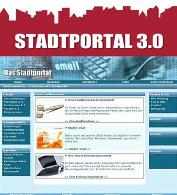 Stadtportal 3.0 PHP-Webprojekt - Master Reseller Lizenz