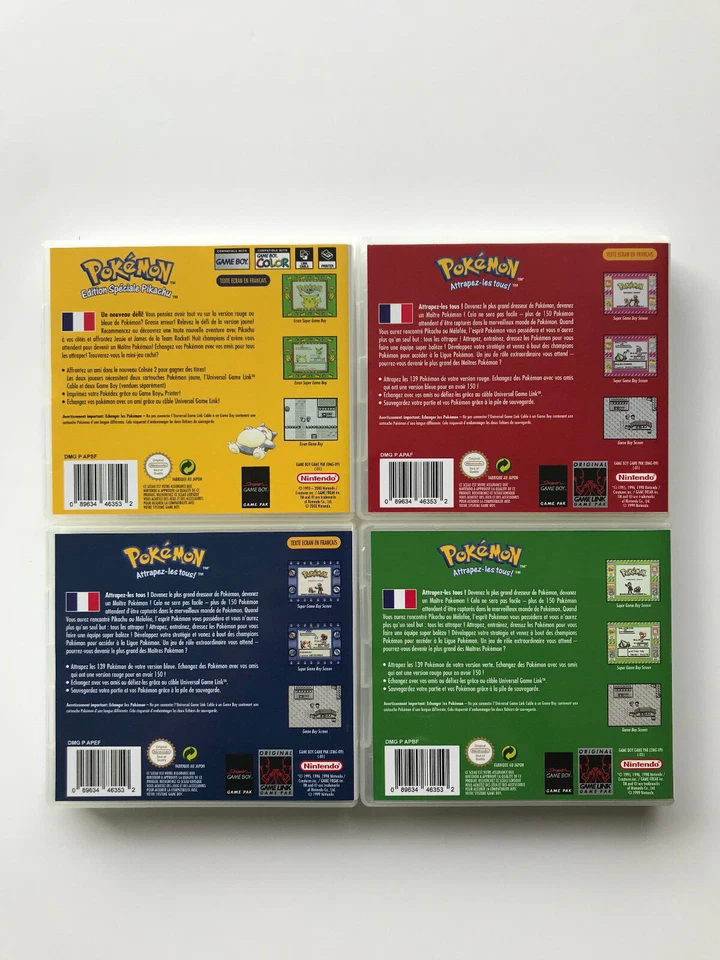 Game Boy/Color/Advance : Lot Boites remplacement format NDS pour jeux Pokémon - Photo 4/4