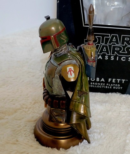 Star Wars Boba Fett 5.5" Collectible Bust Bronze Plated 243/1000 PGM Japan Con - Picture 4 of 10