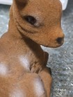 Vintage Flocked Spotted Deer Doe Fawn Figure Brown Plastic Eyes SC Hong Kong — photo 5