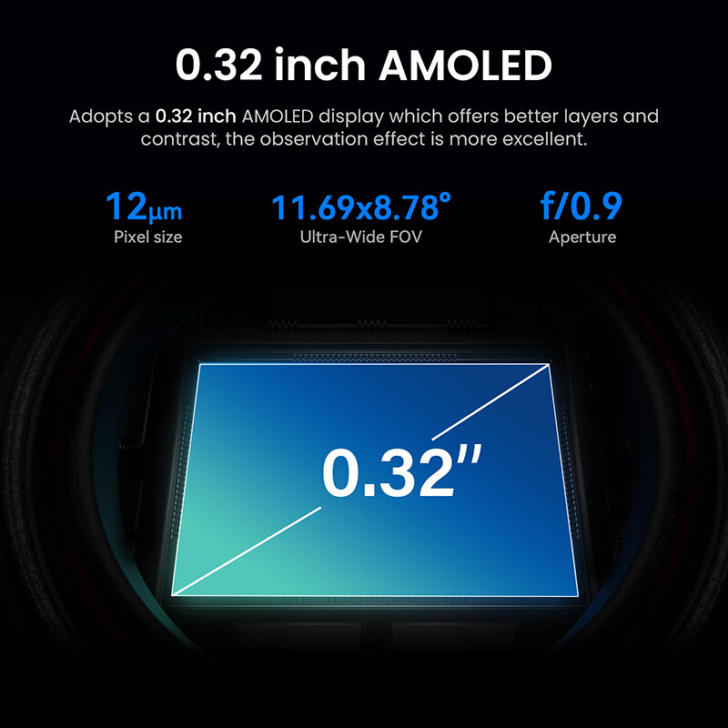 Thermal Imaging Monocular Ai 384x288 15mm 60Hz Micro-OLED Display Thermal Scope