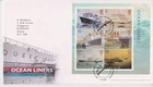 TALLENTS PMK GB ROYAL MAIL FDC 2004 OCEAN LINERS STAMP MINIATURE SHEET