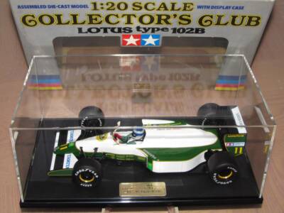 ミニカー TAMIYA collectors club Lotus type 102B 1/20 Tamiya Collector's Club Lotus Type 102B Neste M. Hakkinen