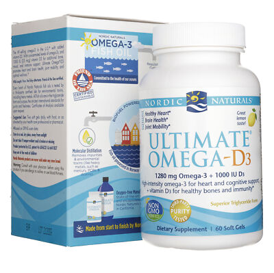 Nordic Naturals Ultimate Omega-D3 120 mg lemon flavor 60 Kaps