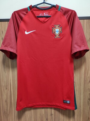SIZE S PORTUGAL 2016-2017 HOME FOOTBALL SHIRT JERSEY