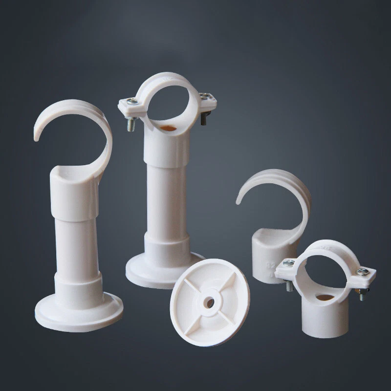 20mm 25mm 32mm 40mm PVC Water Supply Pipe Clamps Hook Clip Support Bracket White