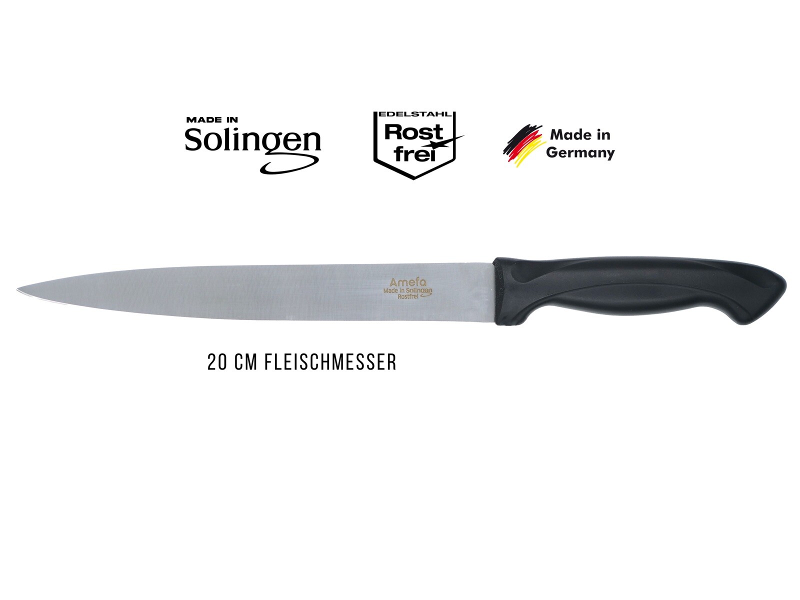 Amefa Solingen Fleischmesser 20cm Hergestellt In Deutschland