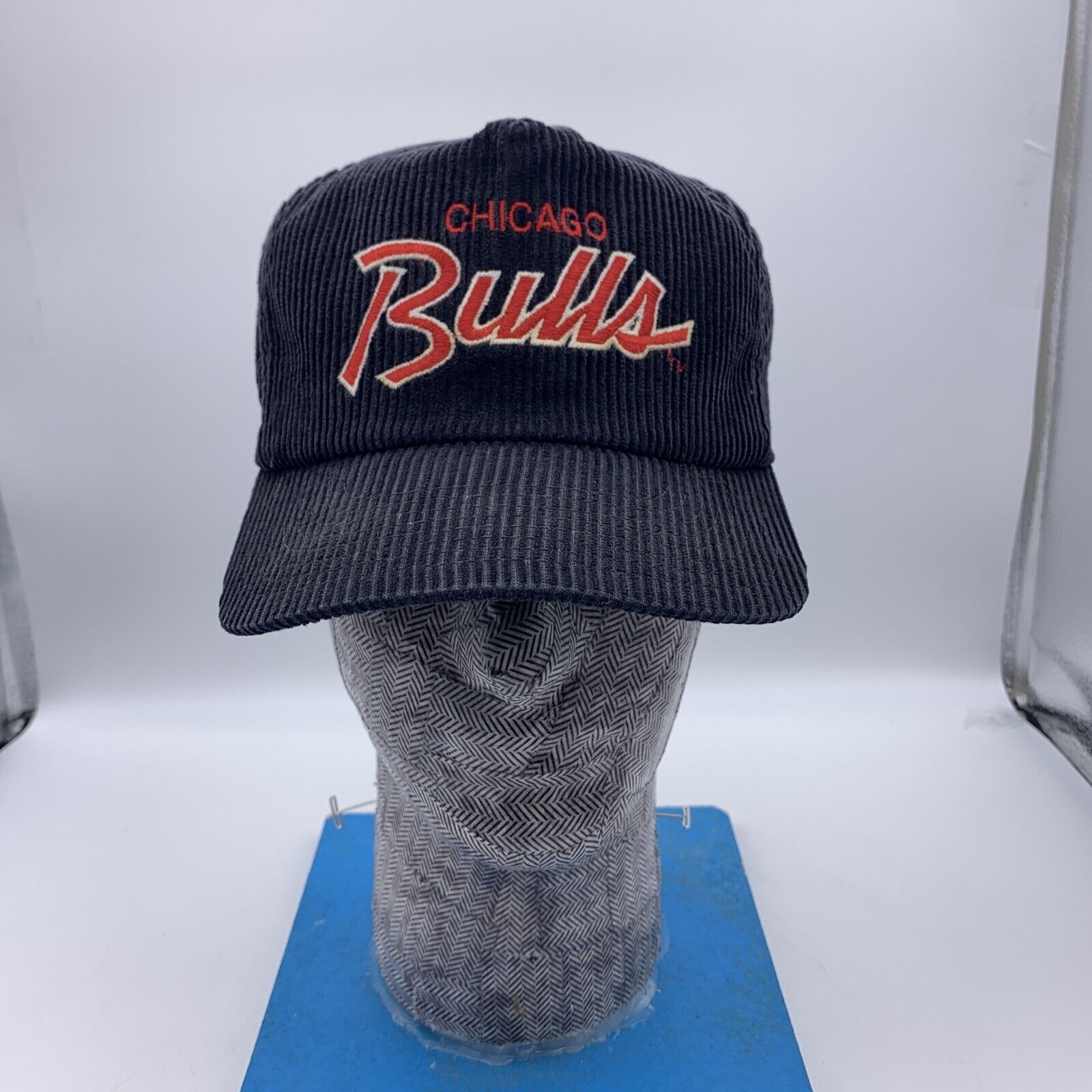 Chicago Bulls New Era The Golfer Corduroy 9FIFTY Snapback Hat - Gray