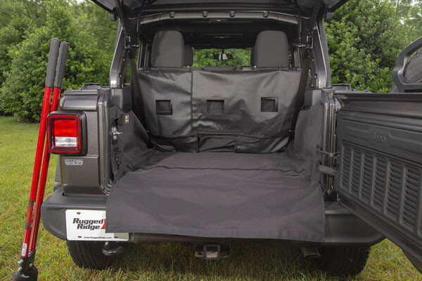 Protection de coffre Jeep Wrangler JL Unlimited tapis de sol et dossier de banquette