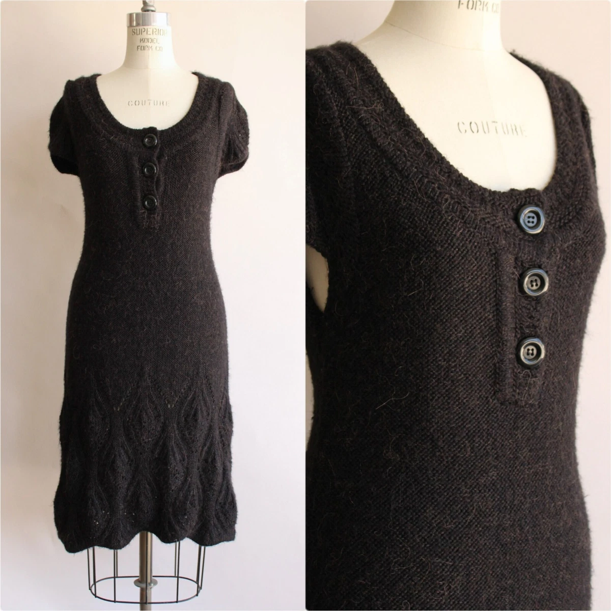 Vertigo Paris dress, Size Large, black sweater dress | eBay