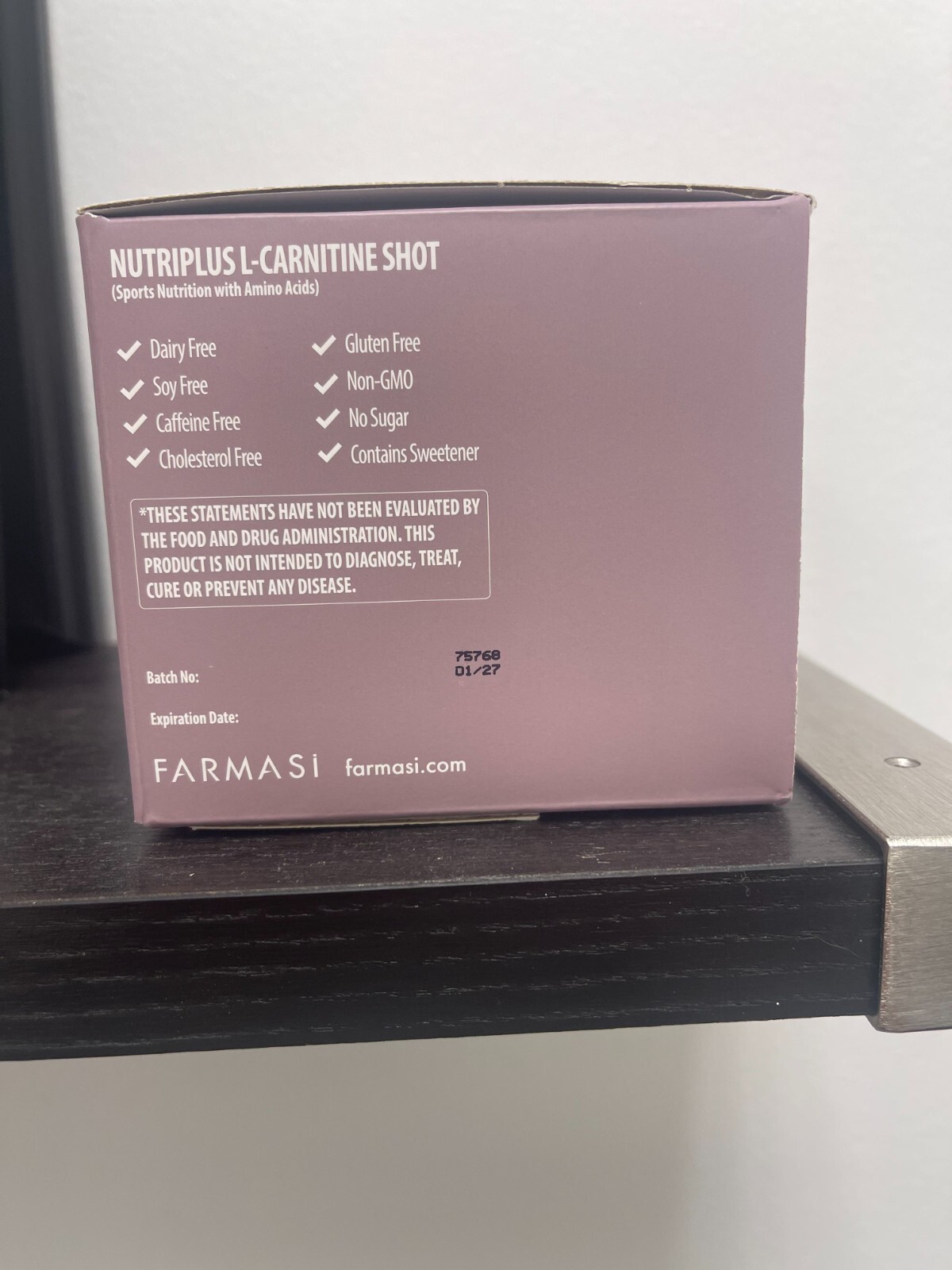 Nutriplus L-Cartinine Shot with Green Tea Farmasi 15x 50ml Dietary Supplement